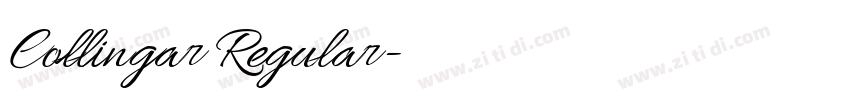 Collingar Regular字体转换